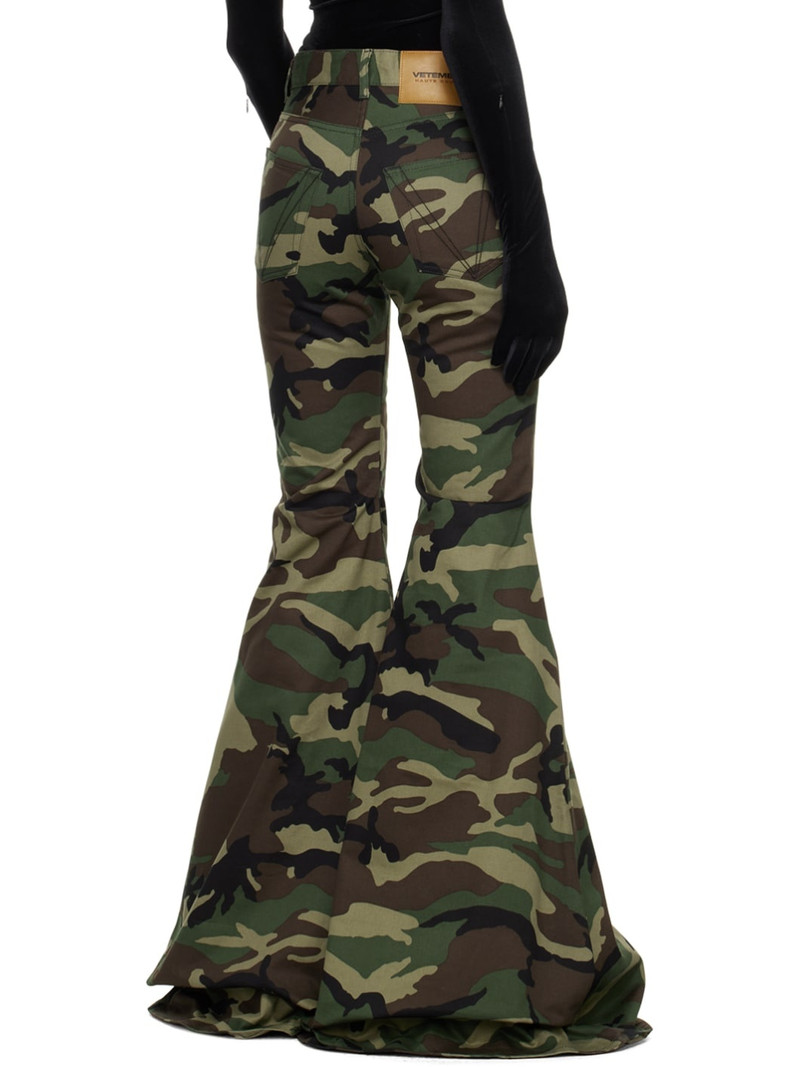 Green Flared Trousers 3