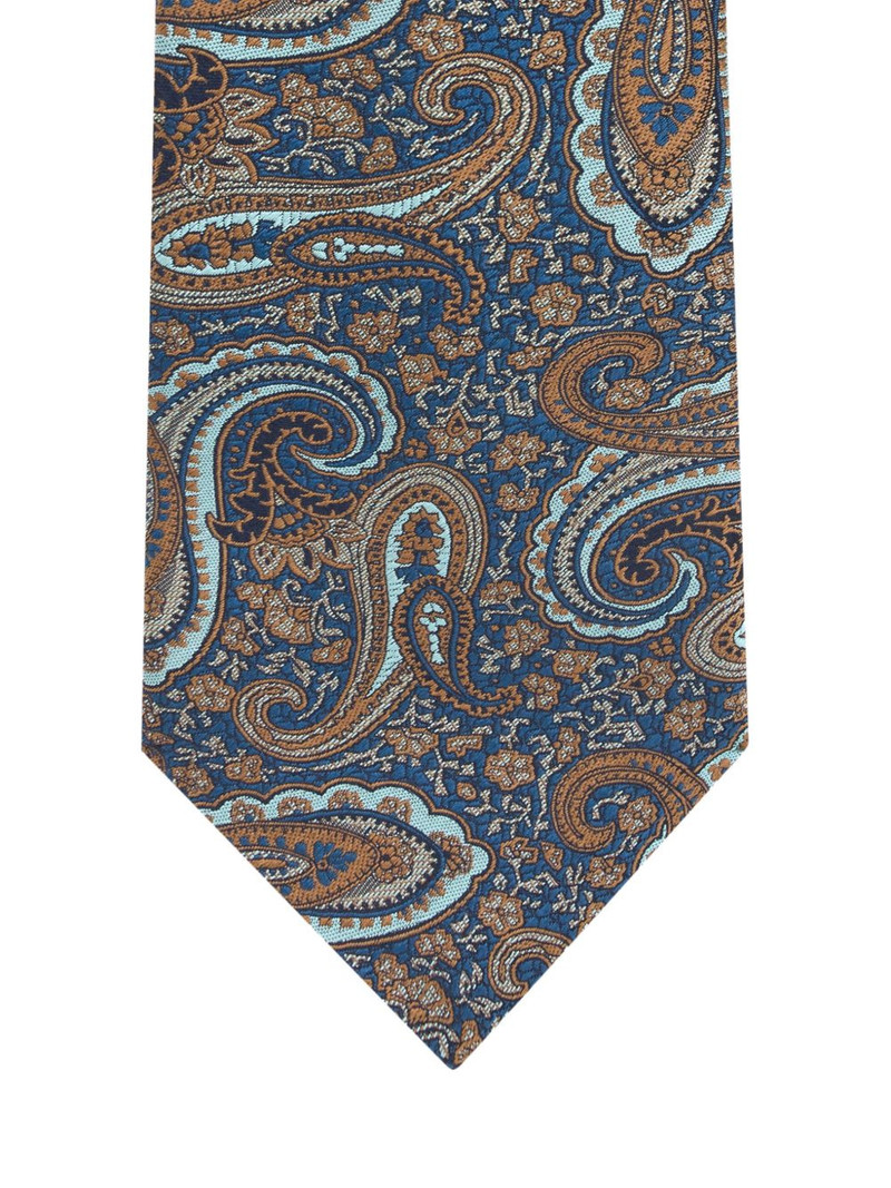 Etro jacquard floral paisley tie outlook