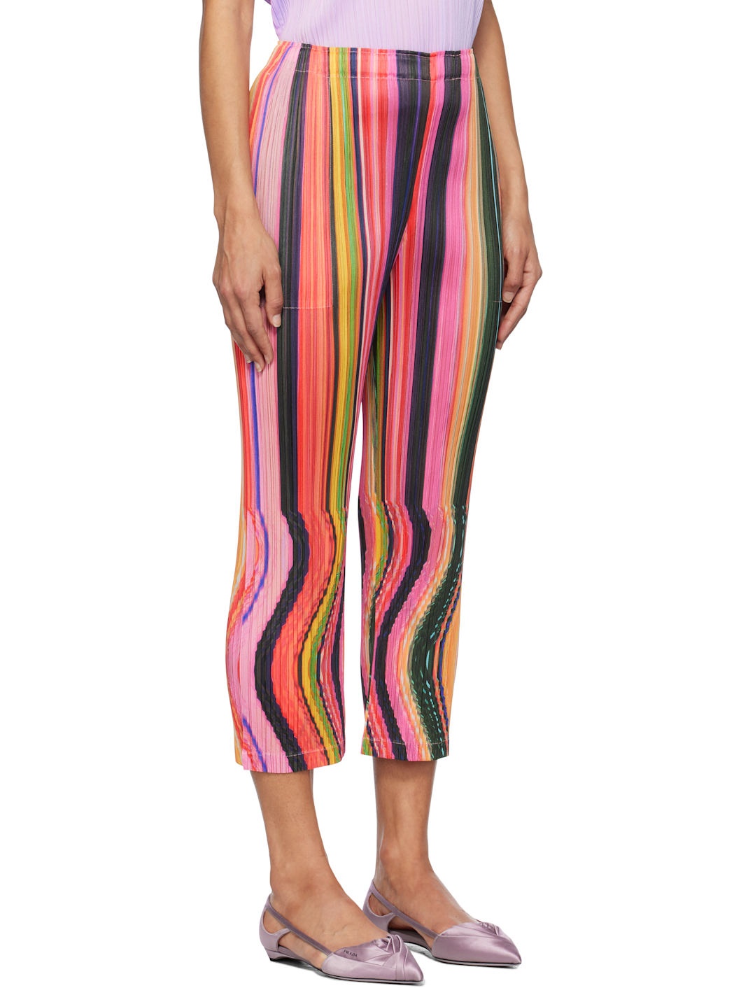 Multicolor Warp Trousers - 2