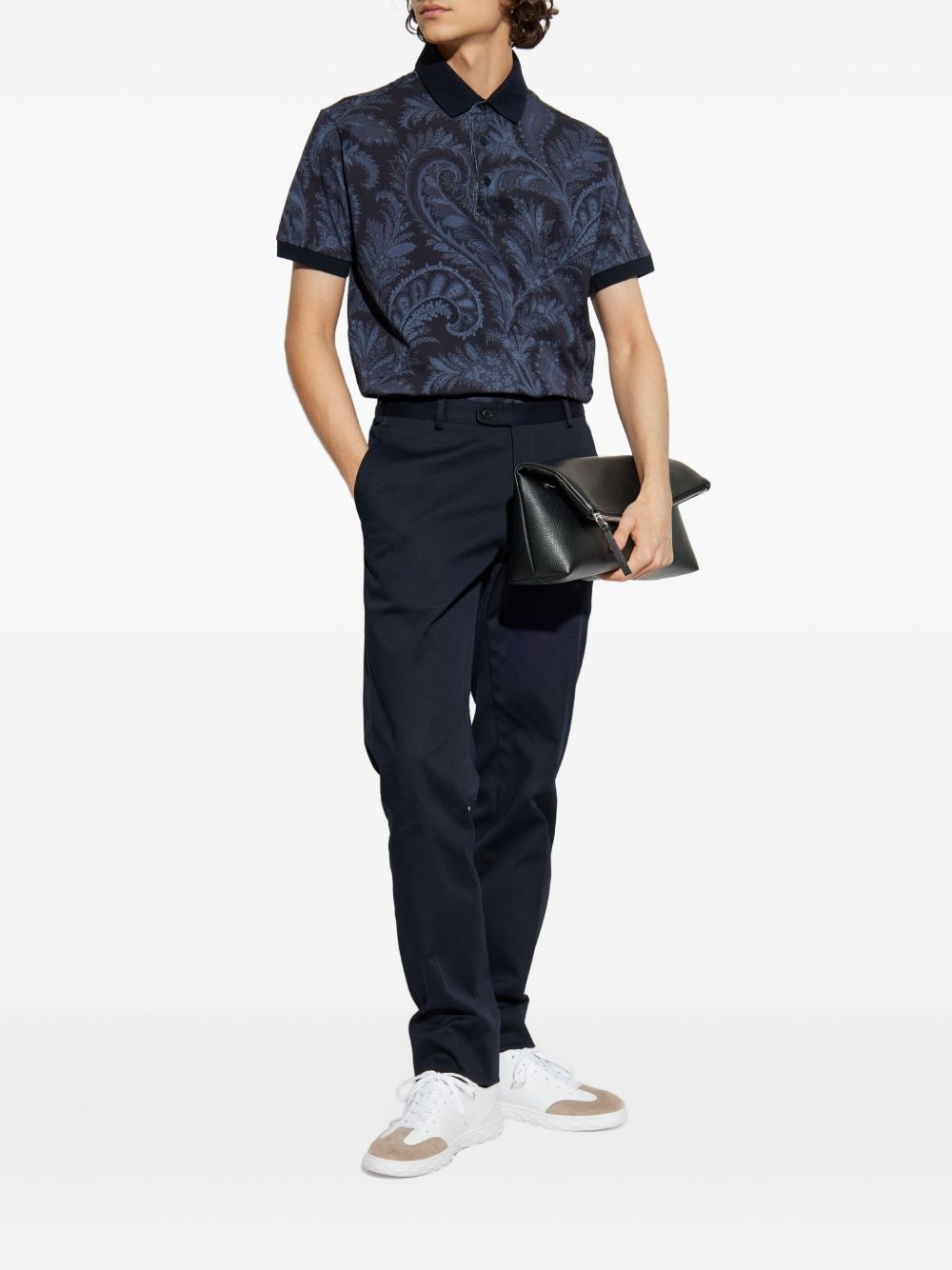 paisley-print polo shirt - 2
