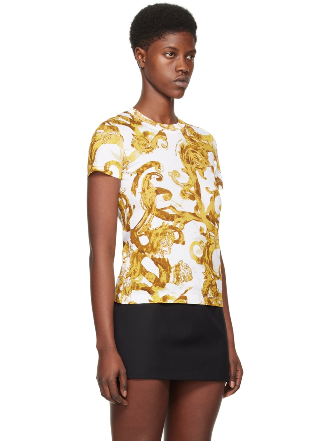 White Watercolor Couture T-Shirt - 2