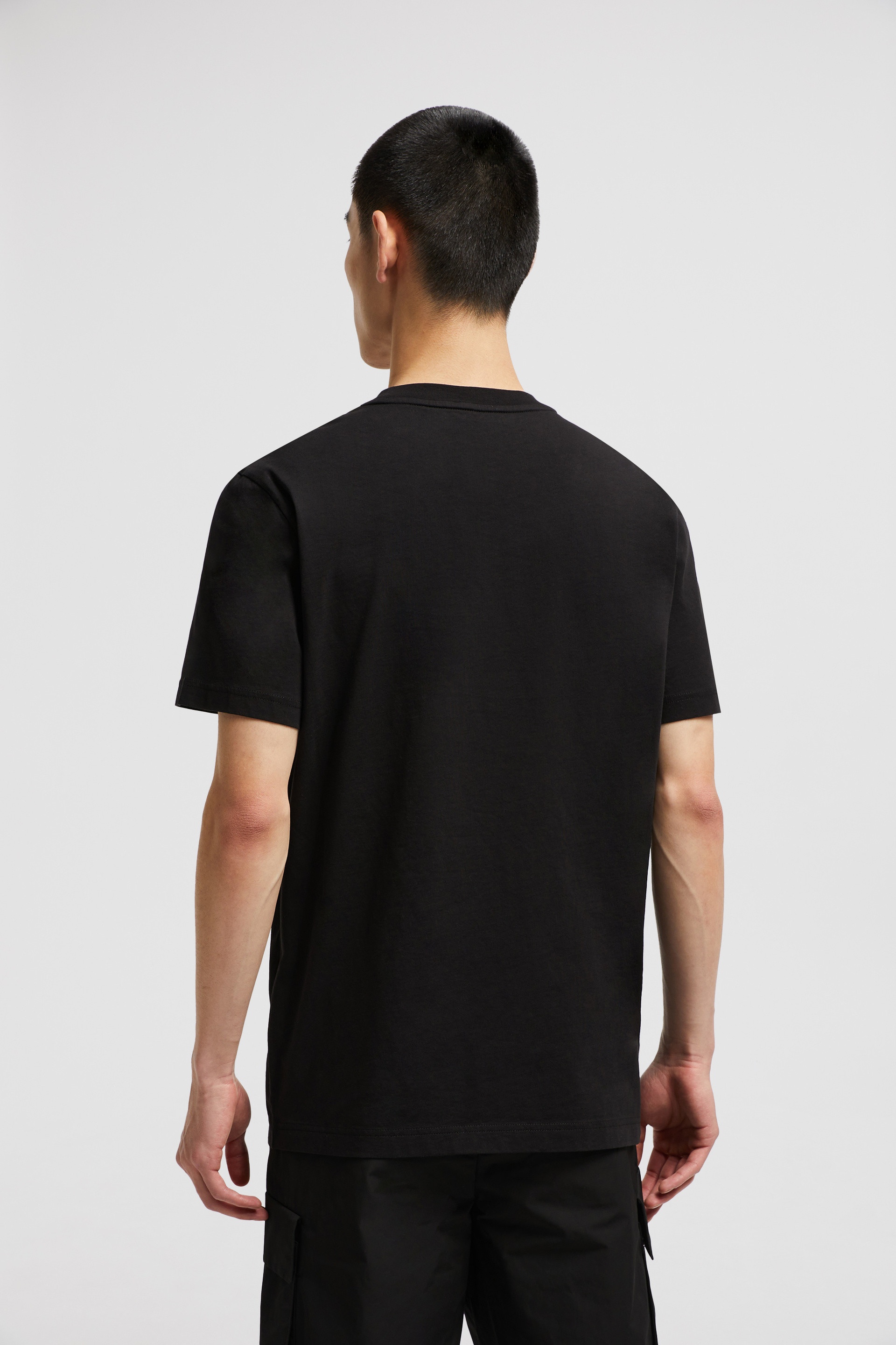 Faded Logo Motif Cotton T-Shirt - 5
