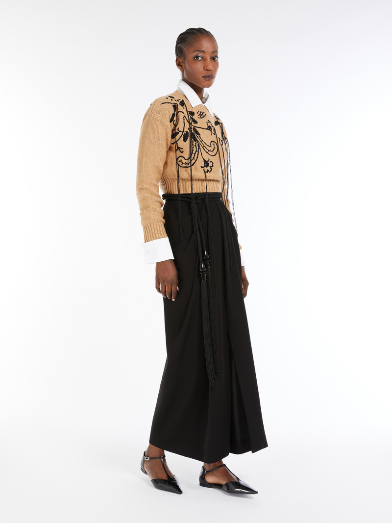 Max Mara LAZISE Short wool and cashmere jumper outlook