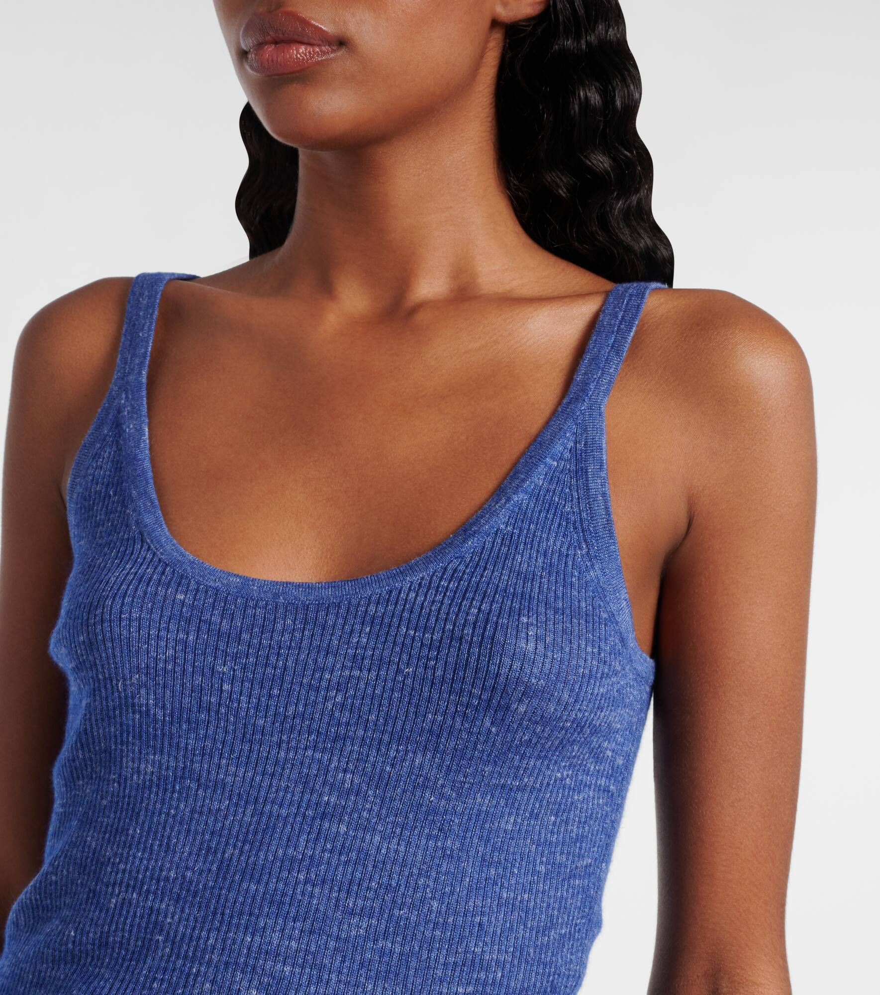 Cinxia cashmere, silk, and hemp tank top - 4