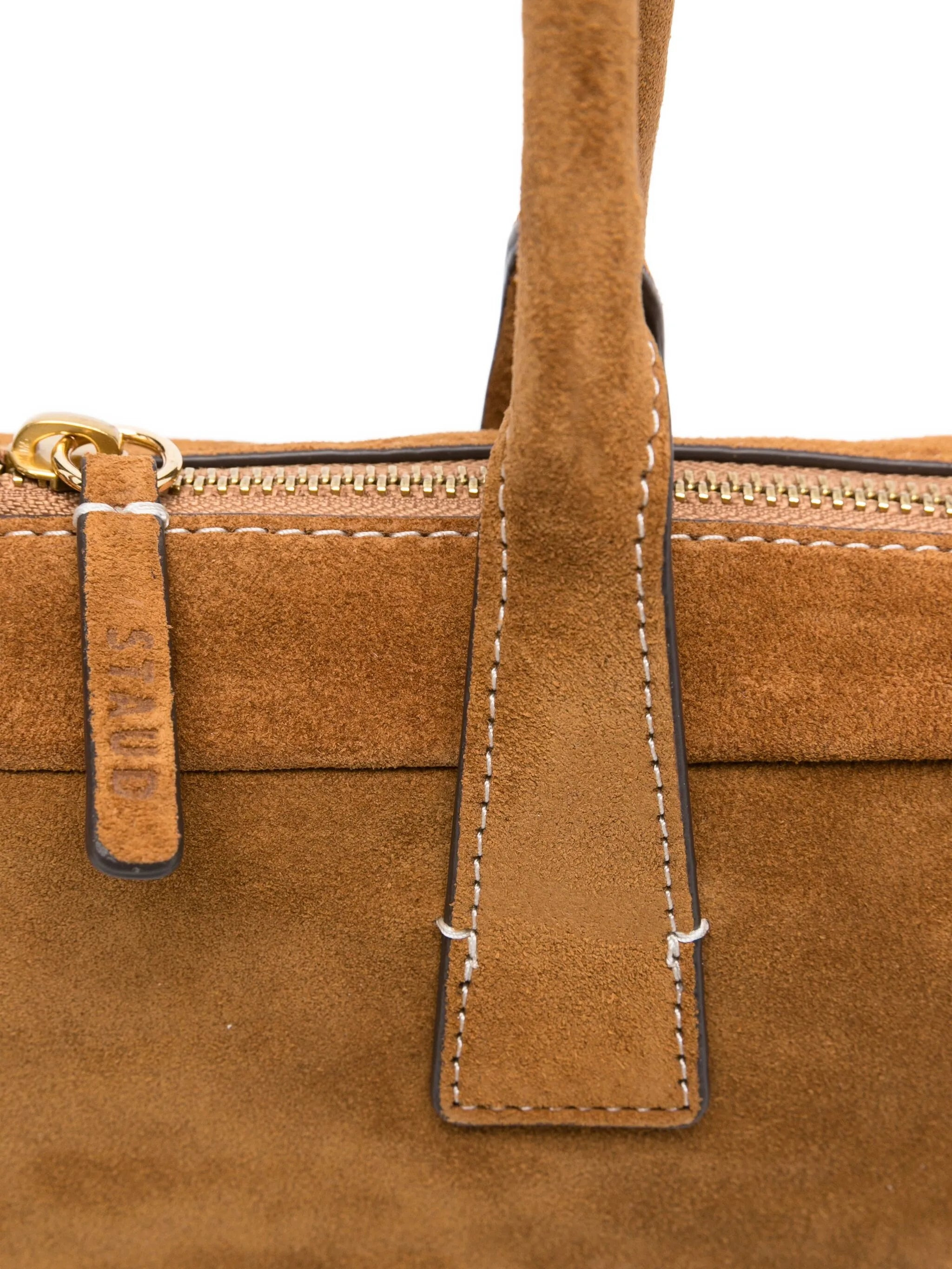 Staud The Dude Suede Zip-top Tote Bag - 4