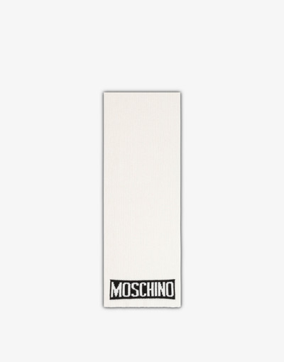 Moschino KNIT SCARF WITH LOGO outlook