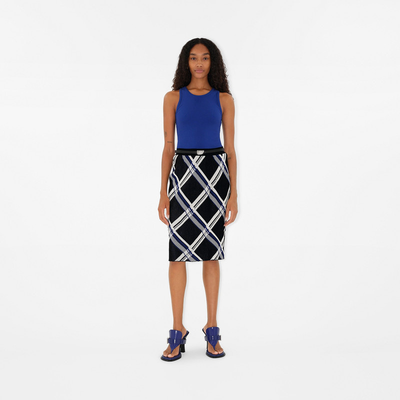 Burberry Check Silk Skirt outlook