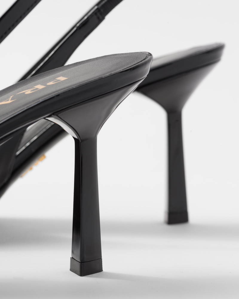 Patent leather slingback pumps 7