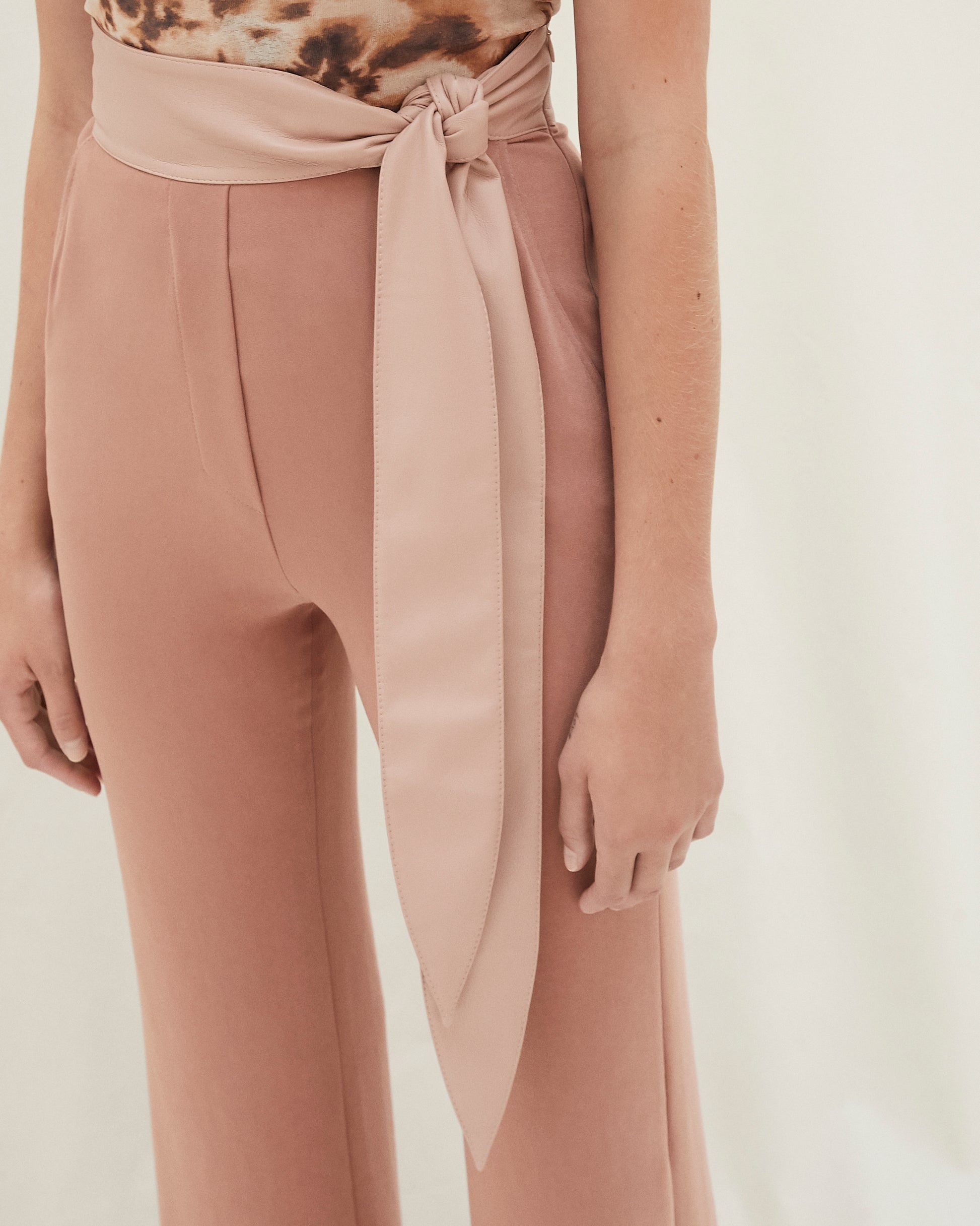 Fabric Block Pants - 4