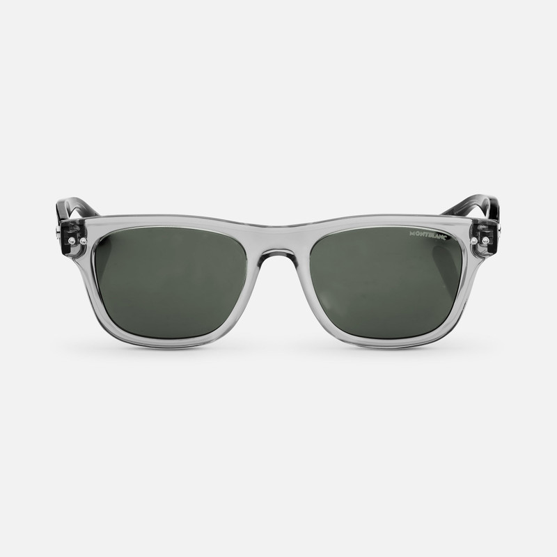 Squared Sunglasses with Gray Colored Acetate Frame 1