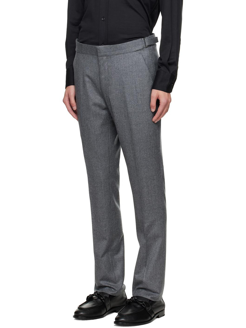 TOM FORD Gray Woolen Flannel Dyllan Suit outlook