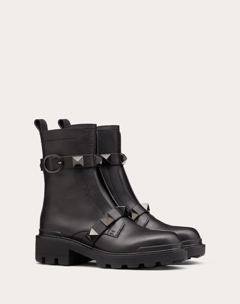 ROMAN STUD CALFSKIN COMBAT BOOT WITH TONAL STUDS 40MM 2