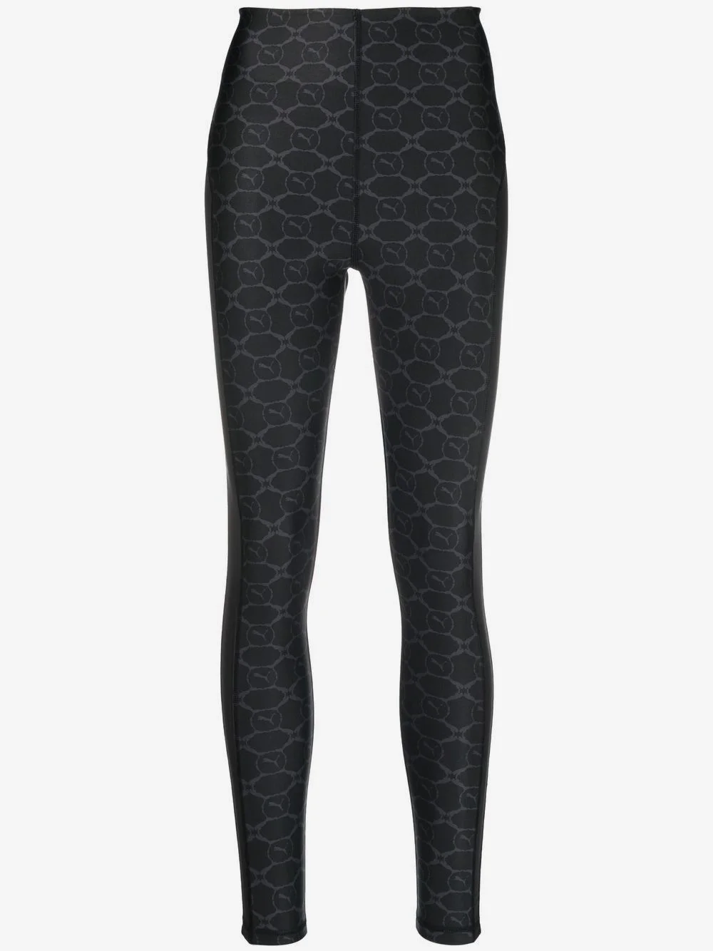 monogram-print leggings - 1