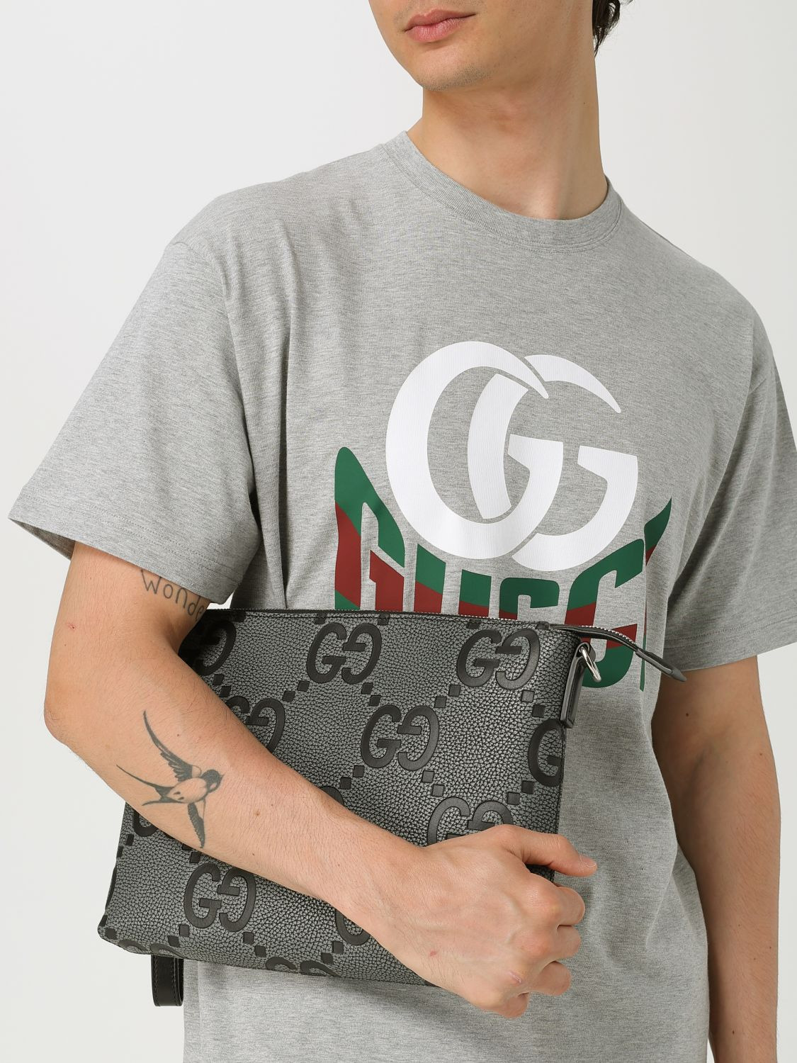 Gucci Shoulder Bag Men Black - 2
