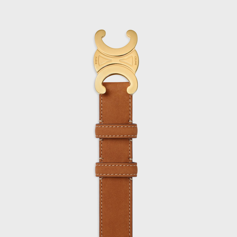 Medium 25MM Triomphe Belt IN NUBUCK CALFSKIN 3