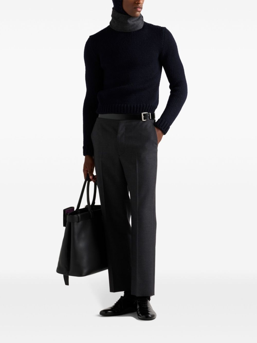 hooded wool jumper - 2