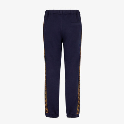 FENDI Blue cotton pants outlook