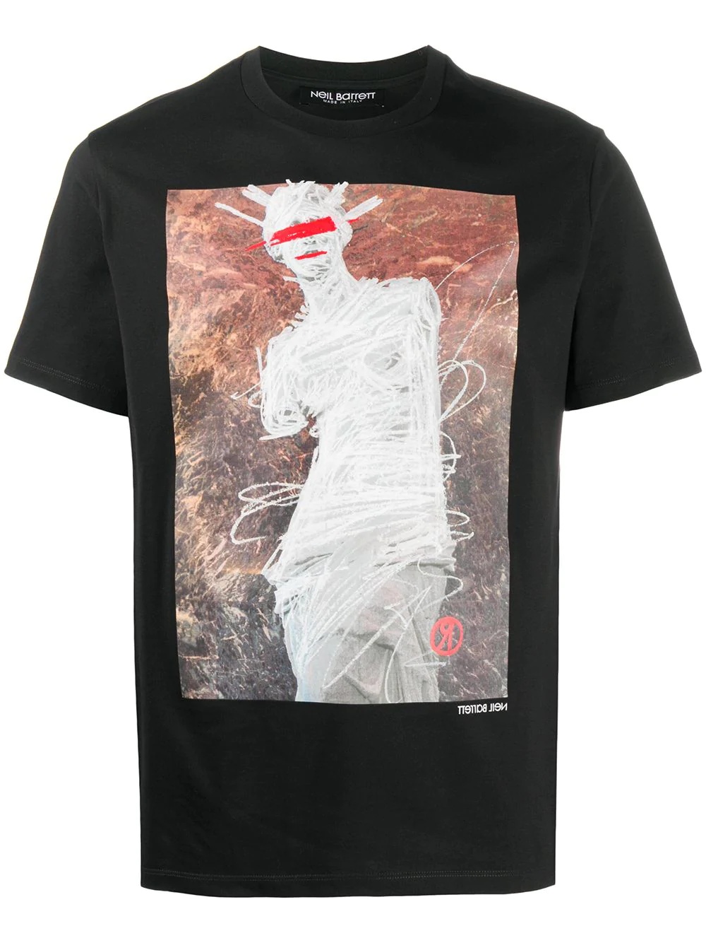 graphic-print crew-neck T-shirt - 1