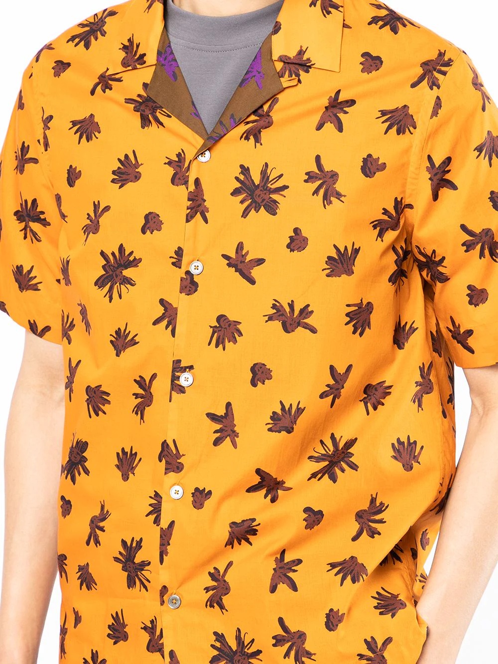 floral-print cotton shirt - 5