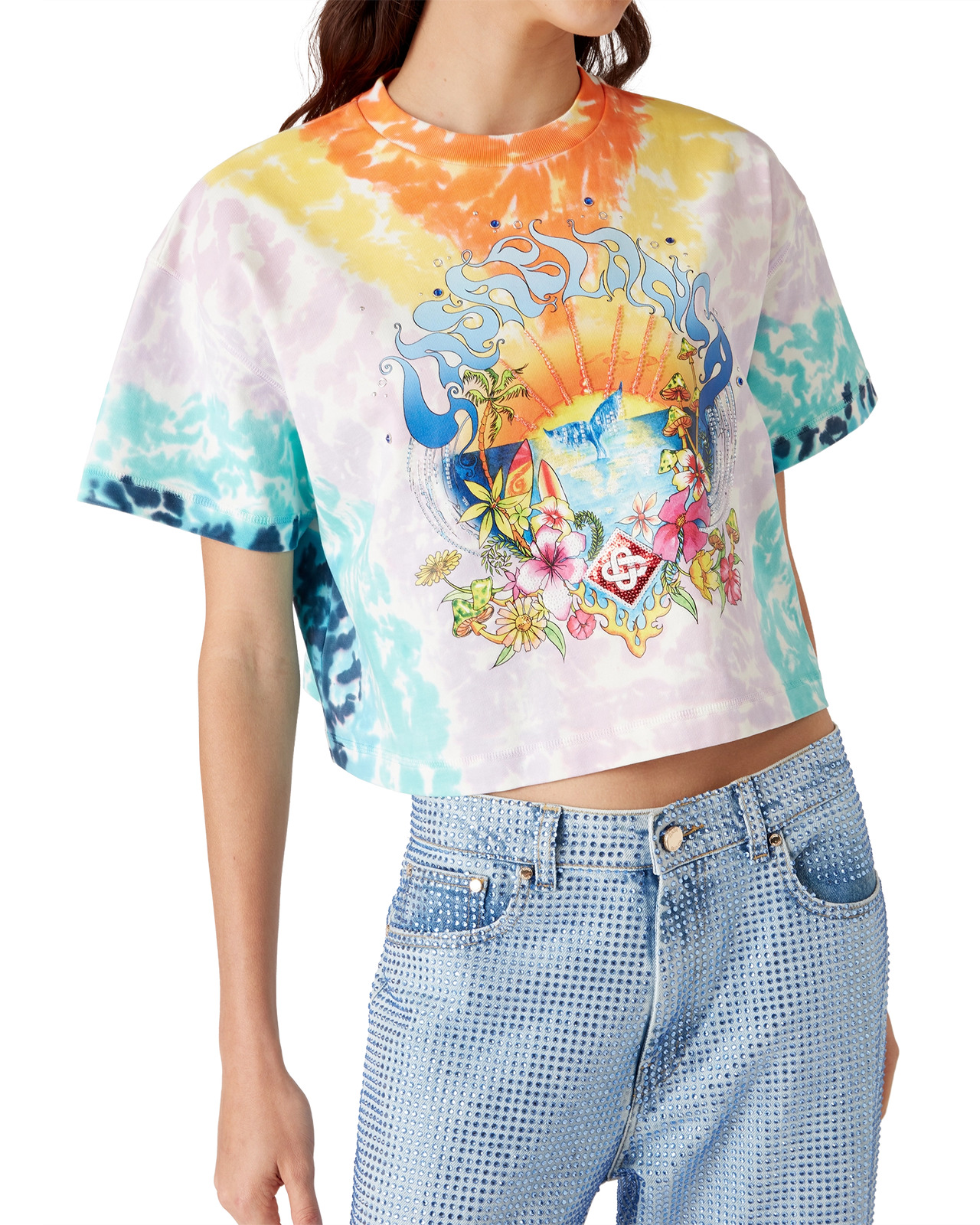 Surf Trip Tie Dye T-Shirt | Casablanca Paris - 4