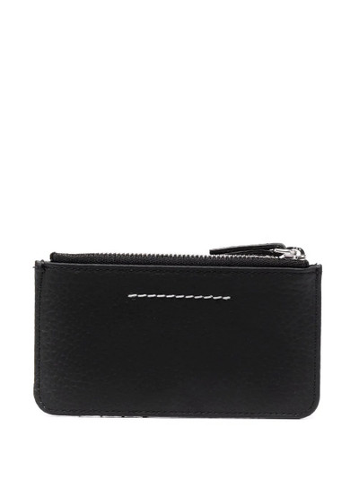 MM6 Maison Margiela signature-stitch cardholder outlook