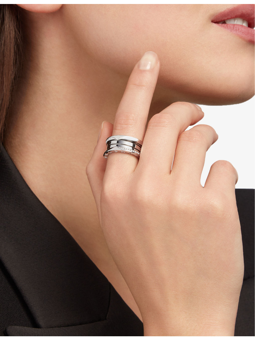 B.zero1 18ct white-gold and 0.31ct diamond ring - 2