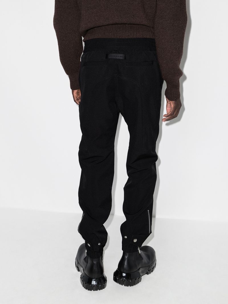 buckle-detail tapered track pants - 3