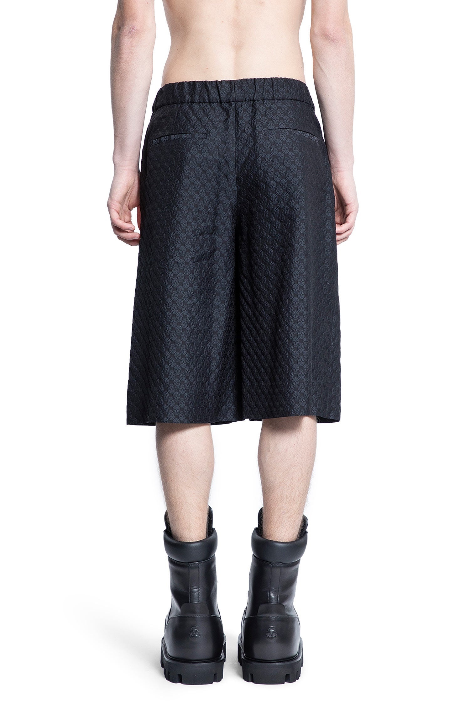 Viscose-Nylon-Skull-Shorts - 3