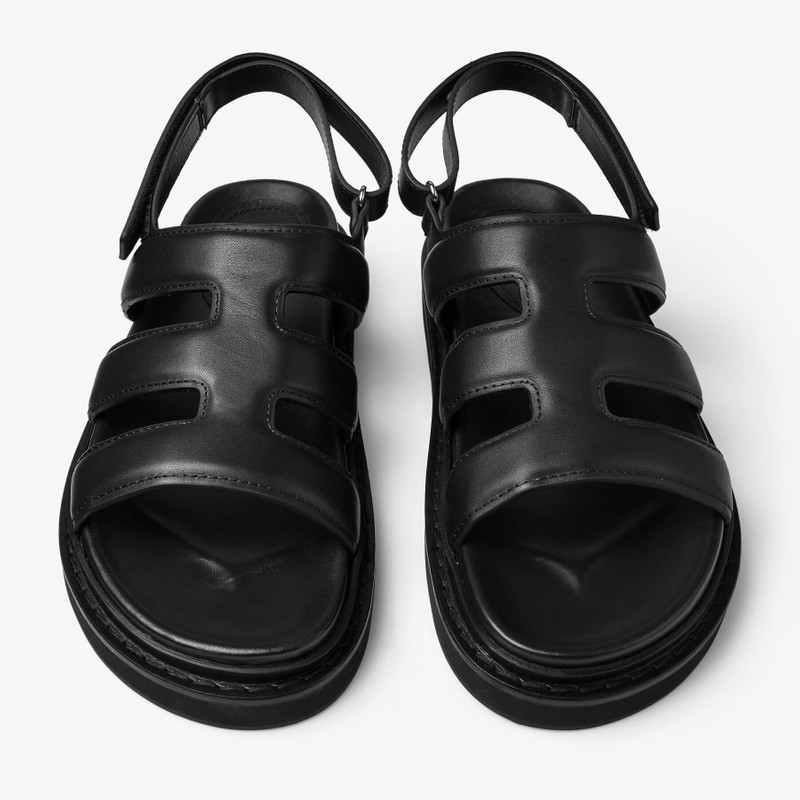 Cove Sandal Black Box Calf Leather Sandal 3