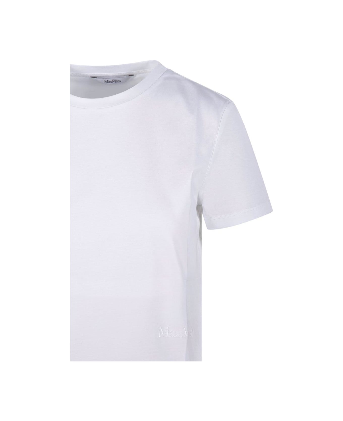 Logo Embroidered Crewneck T-shirt - 4