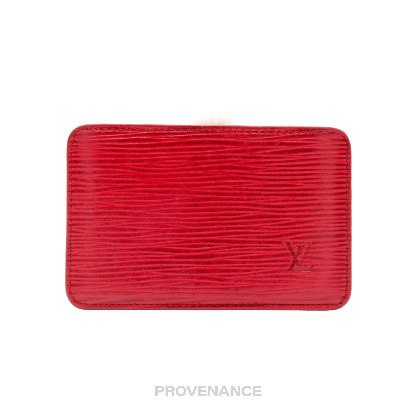Louis Vuitton Card Holder Wallet - Red Epi Leather - 2