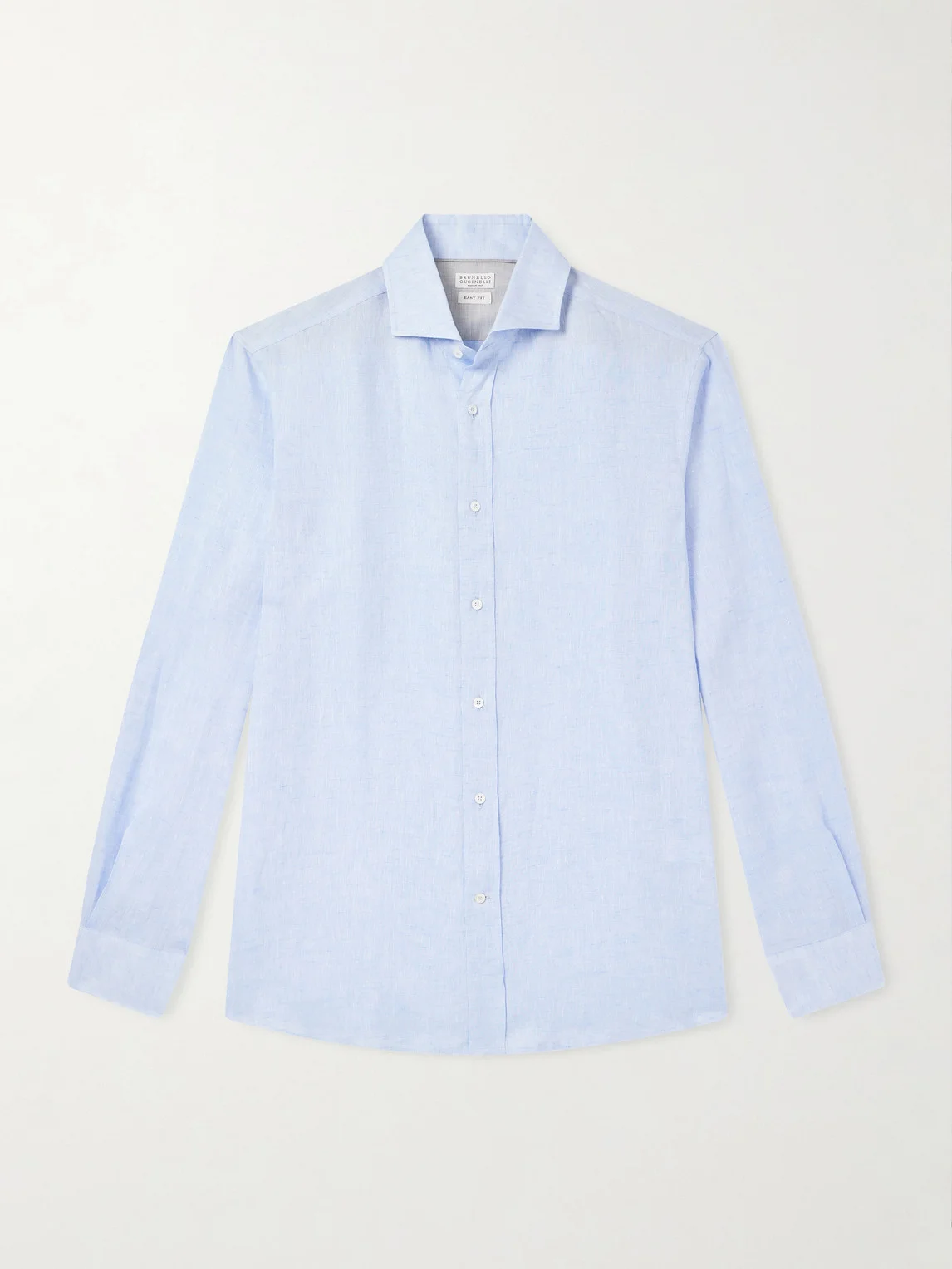 Cutaway-Collar Linen Shirt - 1