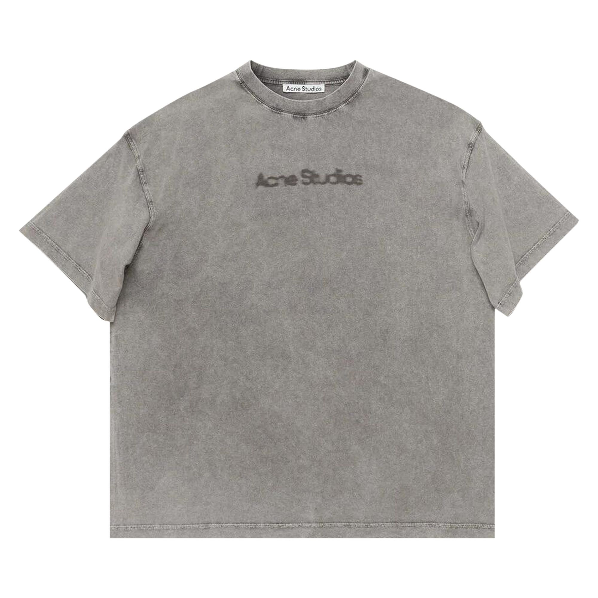 Acne Studios Blurred Logo T-Shirt 'Faded Grey' - 1