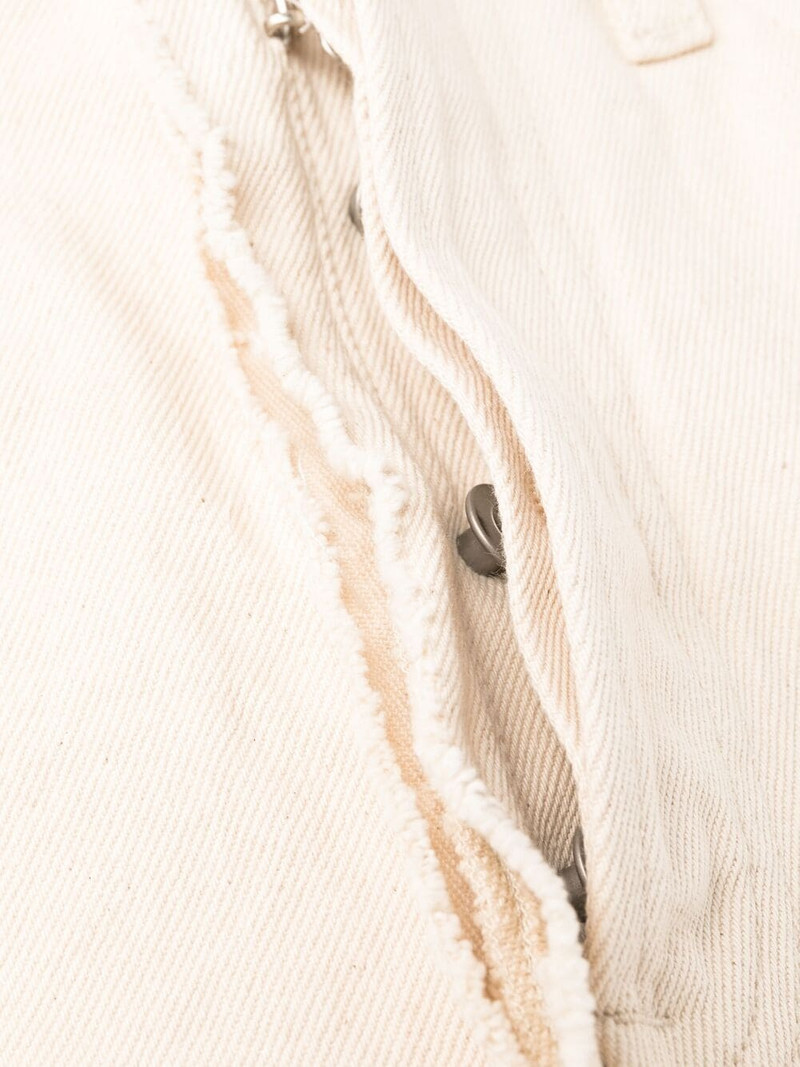 frayed 직선 다리 청바지 7