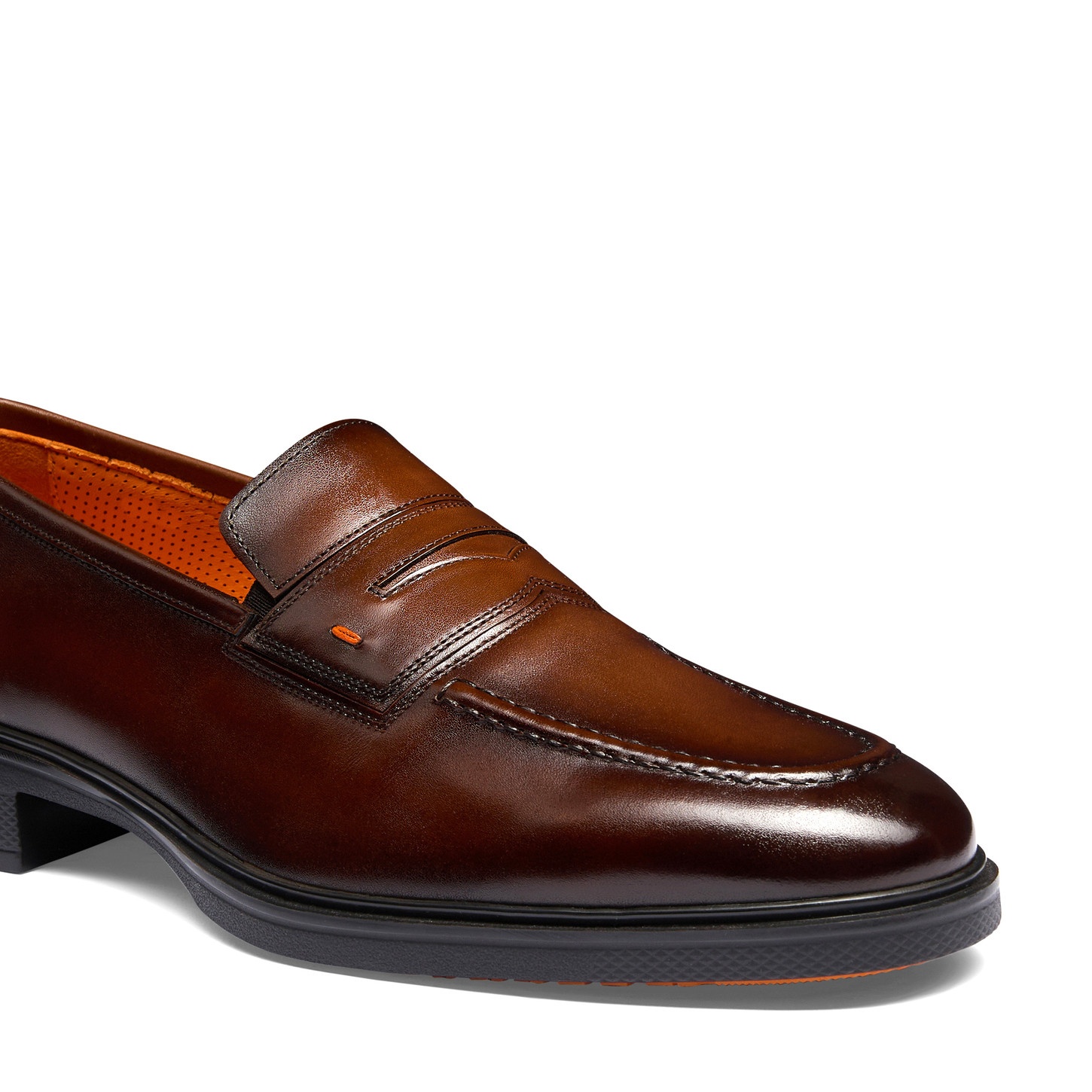 Men's dark brown leather Easy loafer - 6
