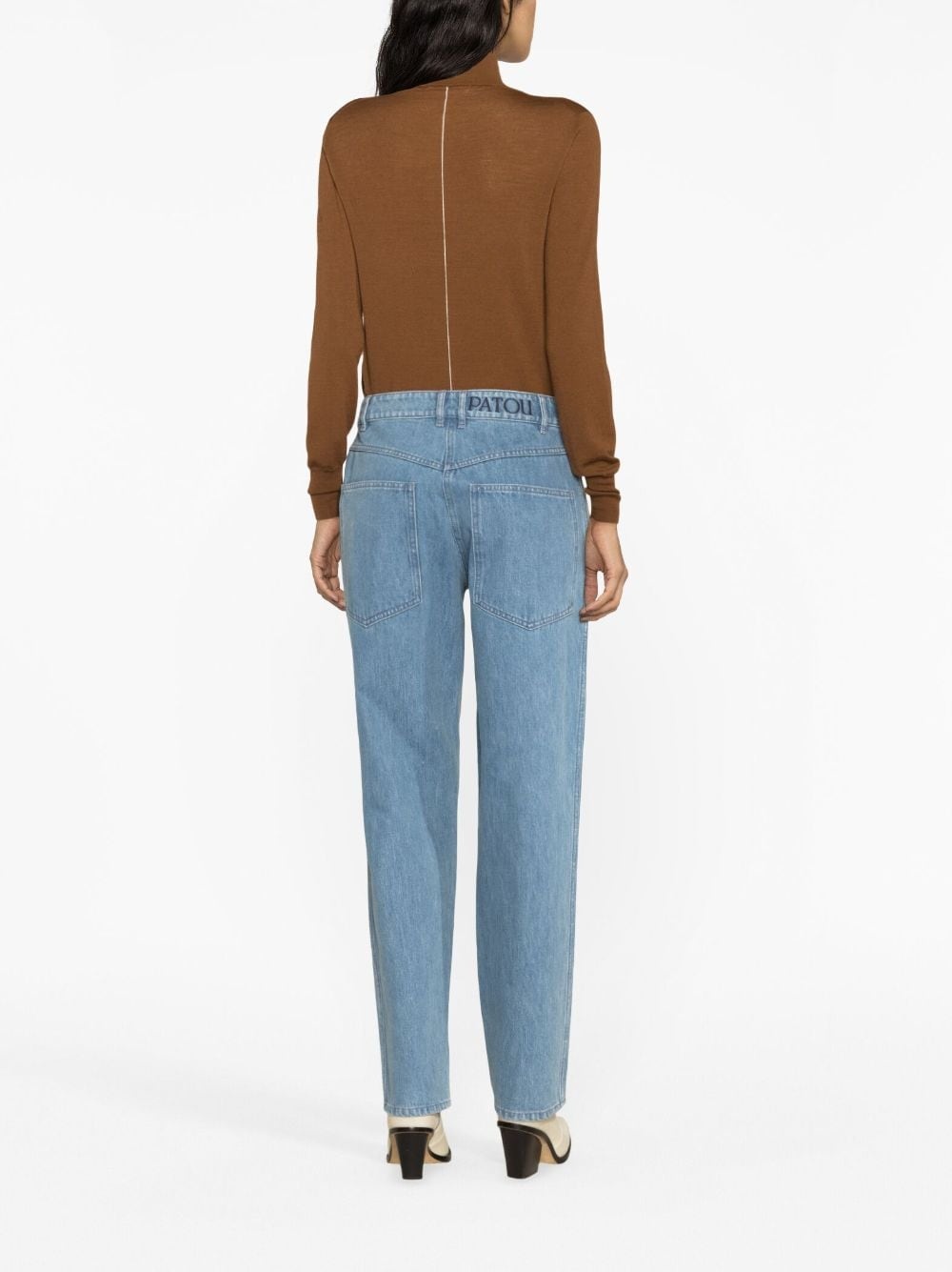 Cargo low-rise tapered jeans - 4
