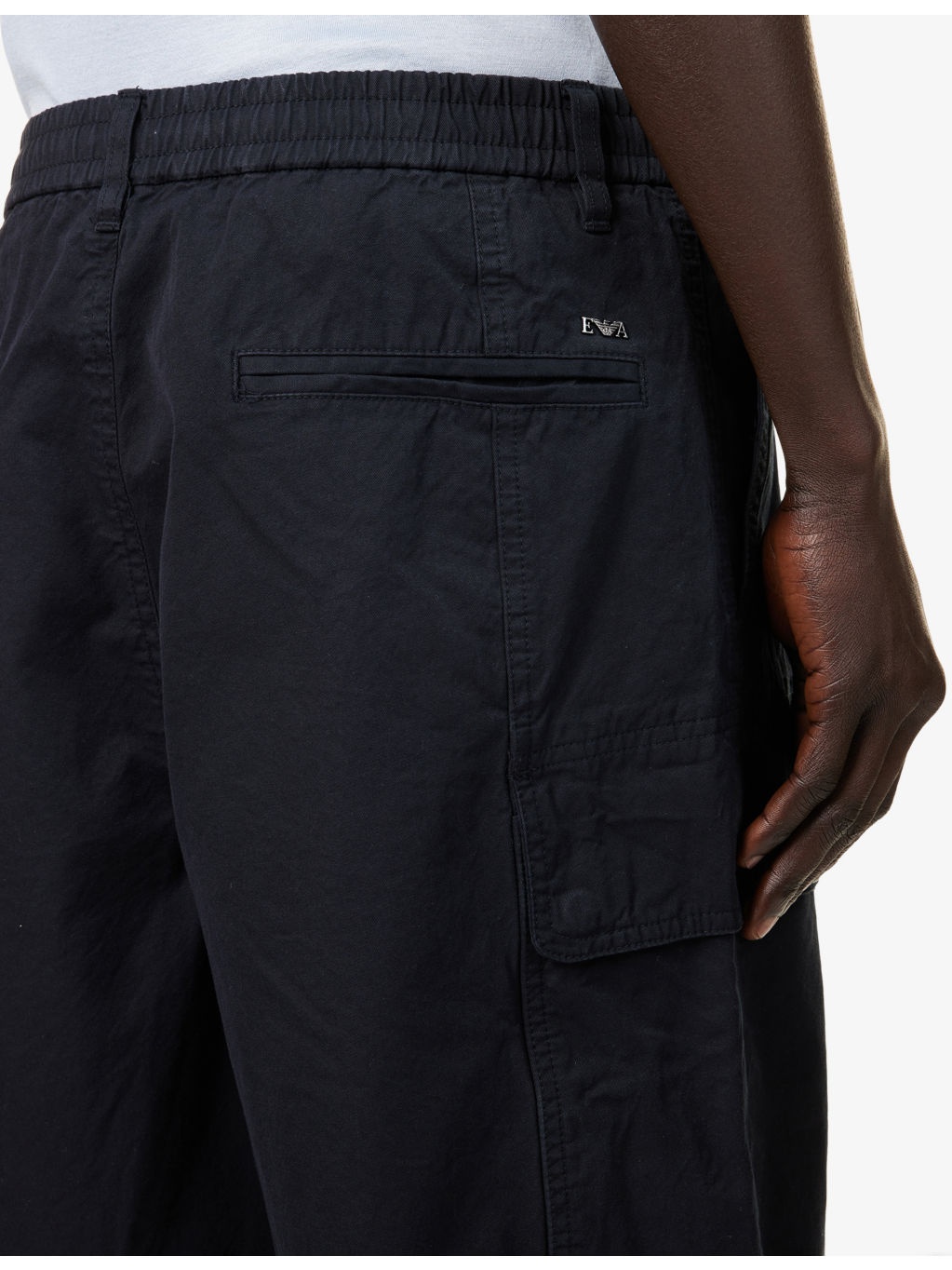 Cargo Drawstring Cotton And Silk Shorts - 6