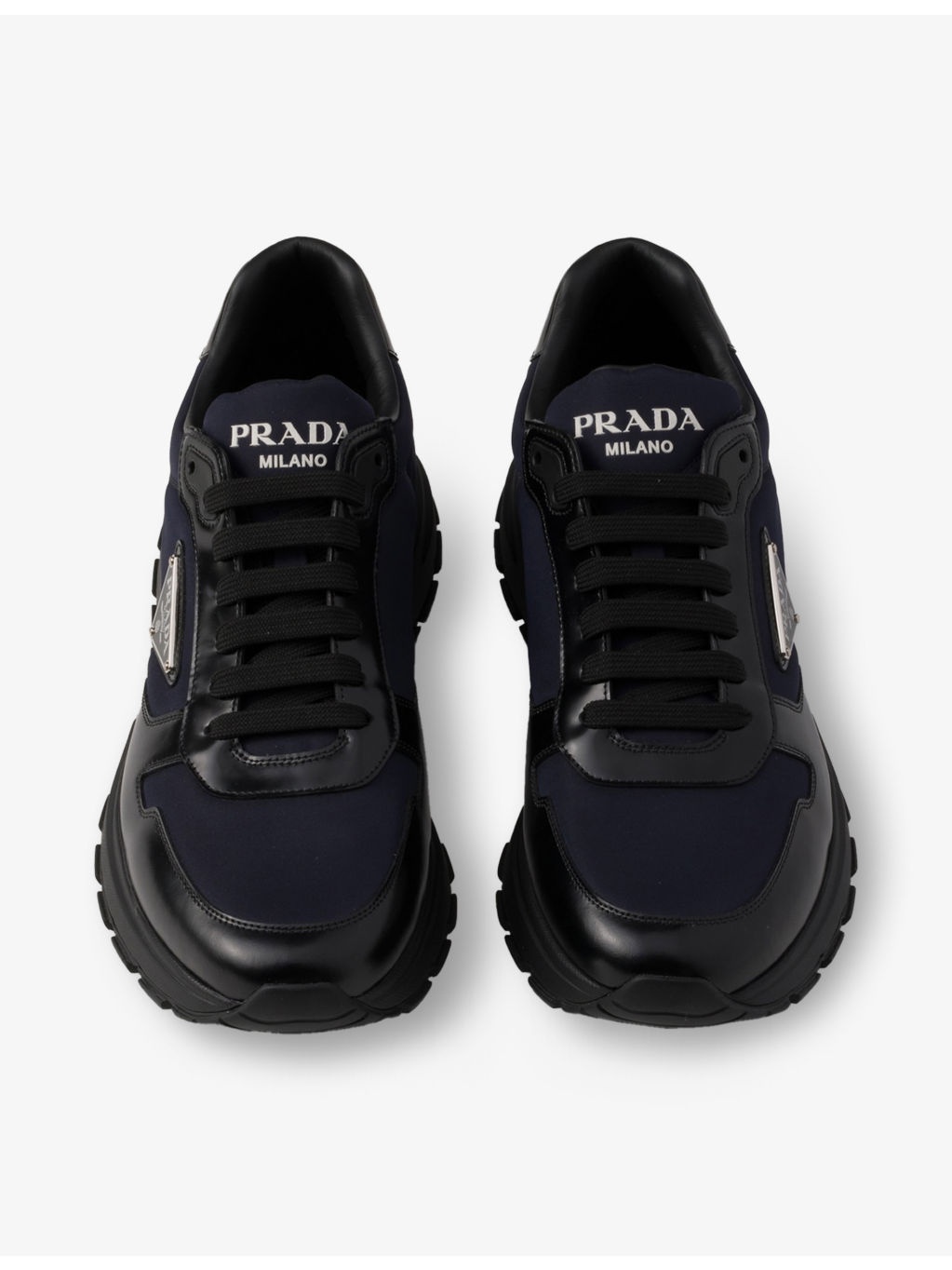 Prax 01 Re Nylon And Leather Low-Top Trainers - 2