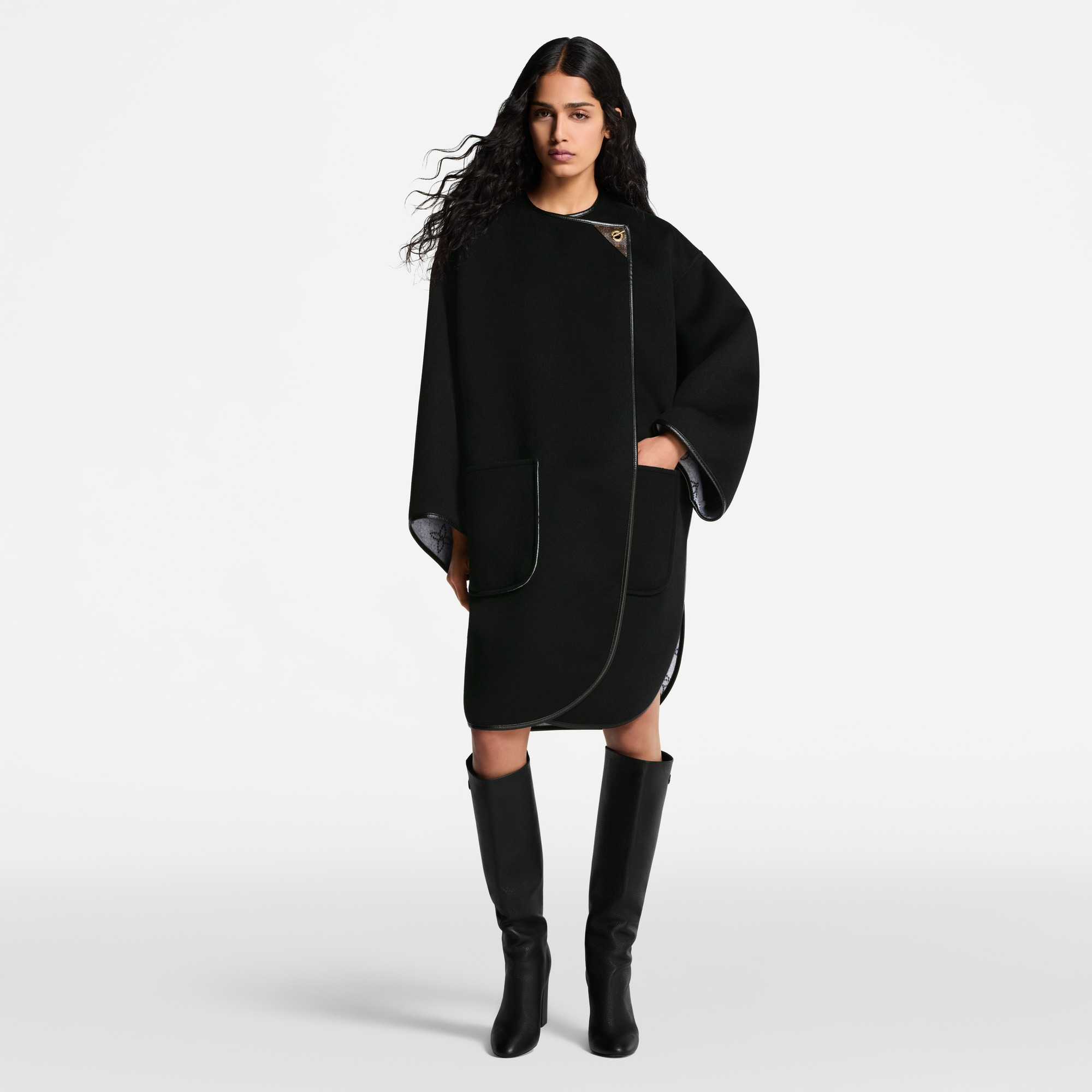 Double Face Toggle Detail Coat - 6