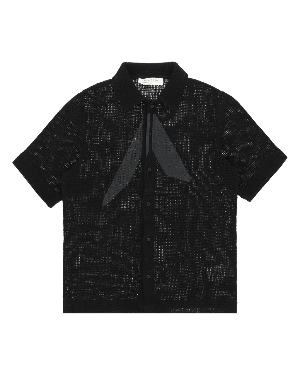 BUTTON UP LOGO MESH S/S SHIRT - 1