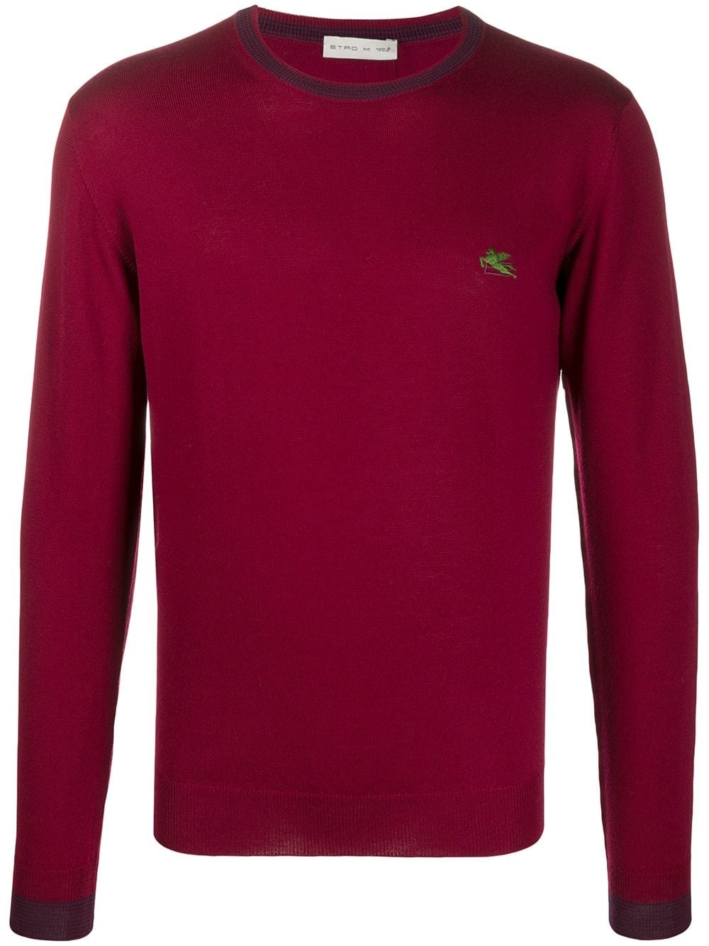 Pegaso embroidery wool jumper - 1