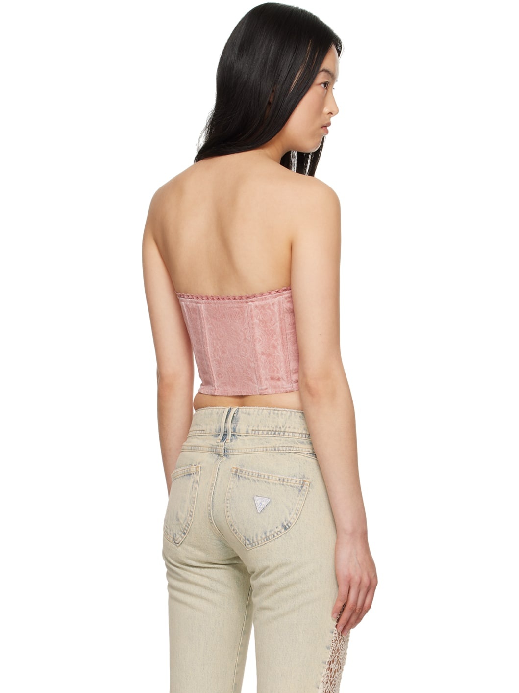 Pink Textured Corset - 3