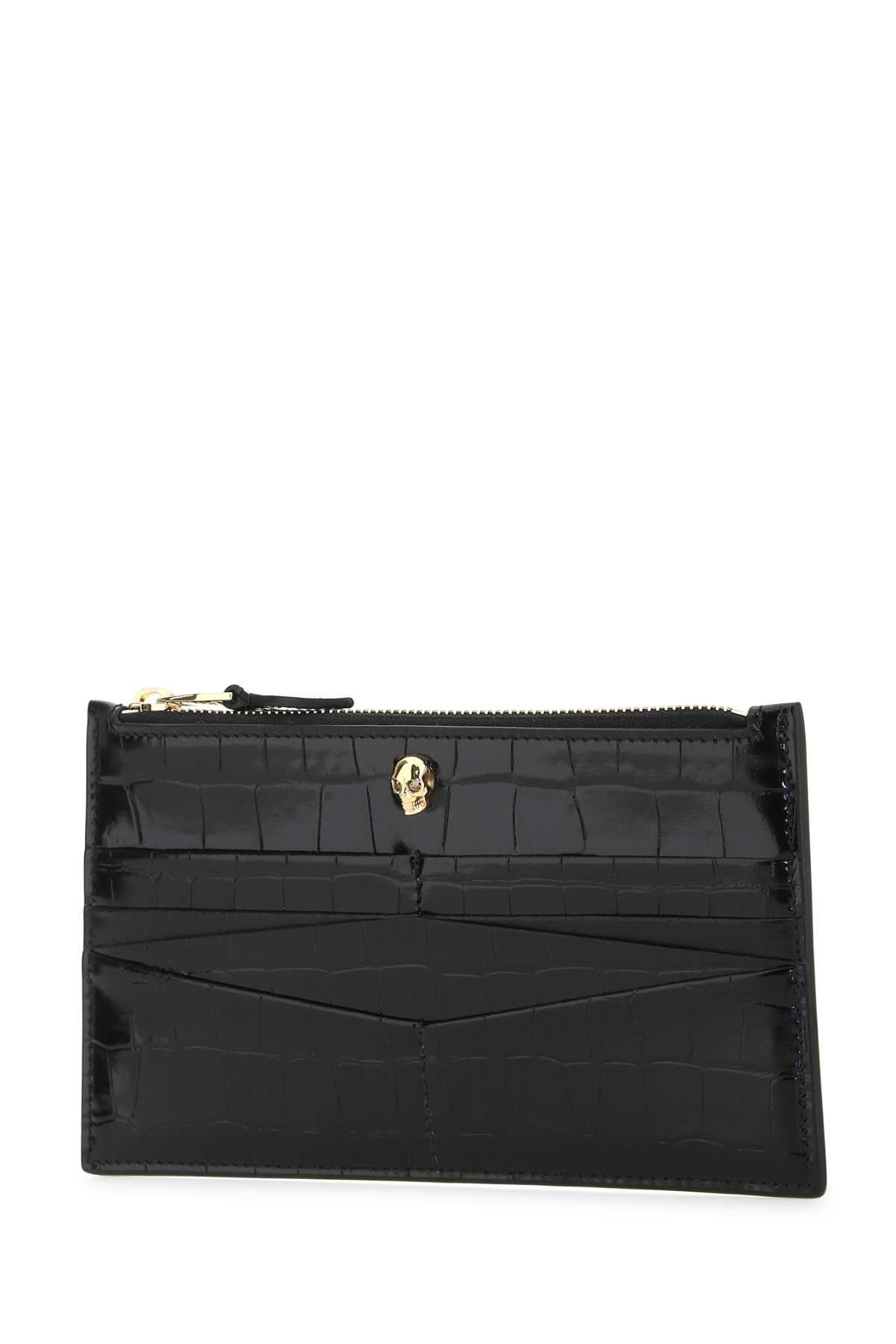 Alexander Mcqueen Women Black Leather Pouch - 2
