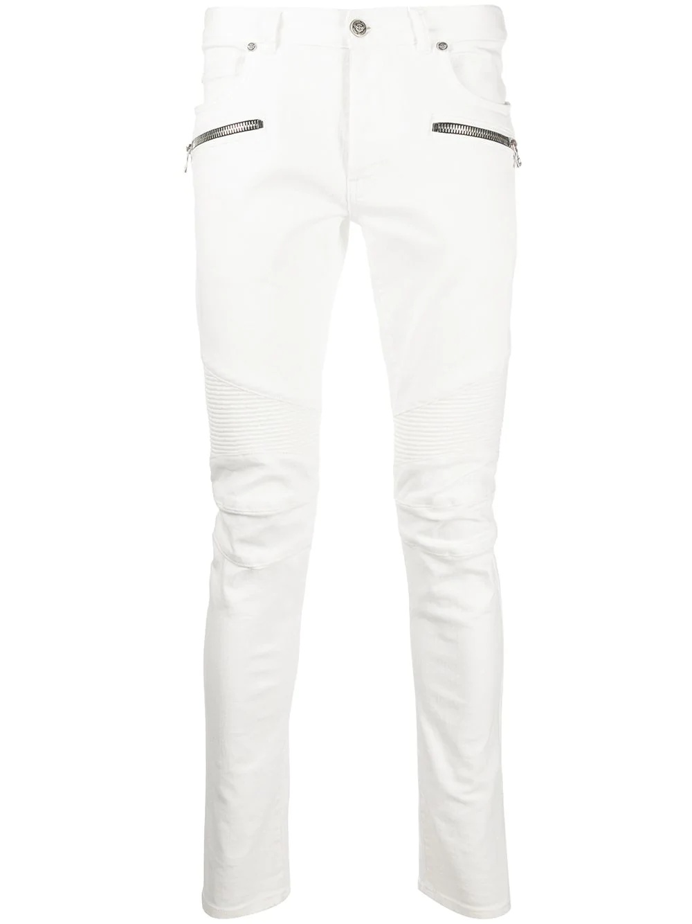 slim-fit panelled jeans - 1