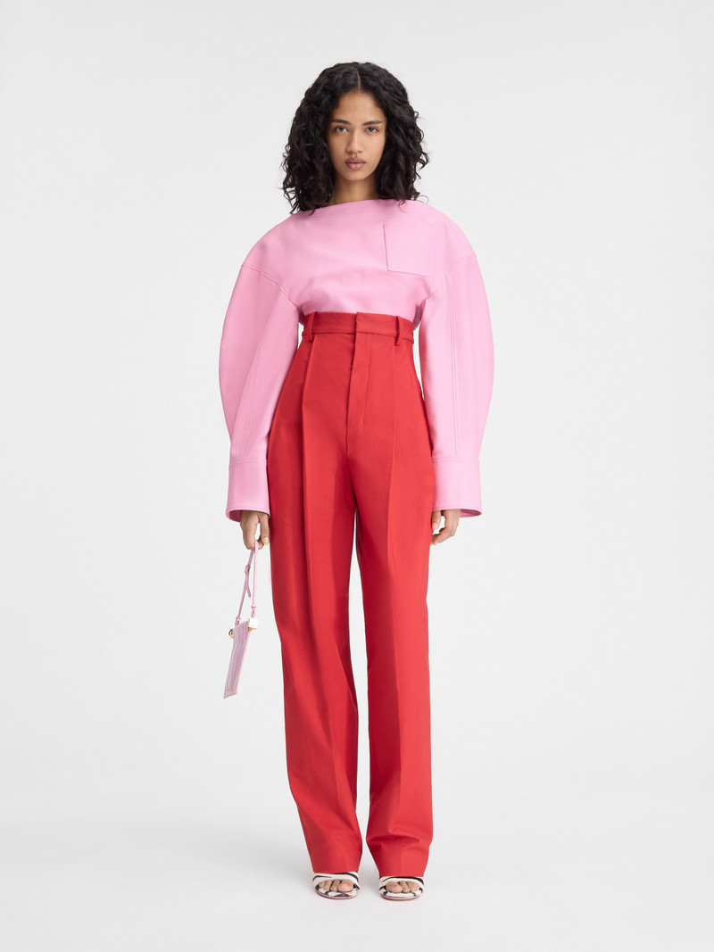 JACQUEMUS Le pantalon Curzio taille haute outlook