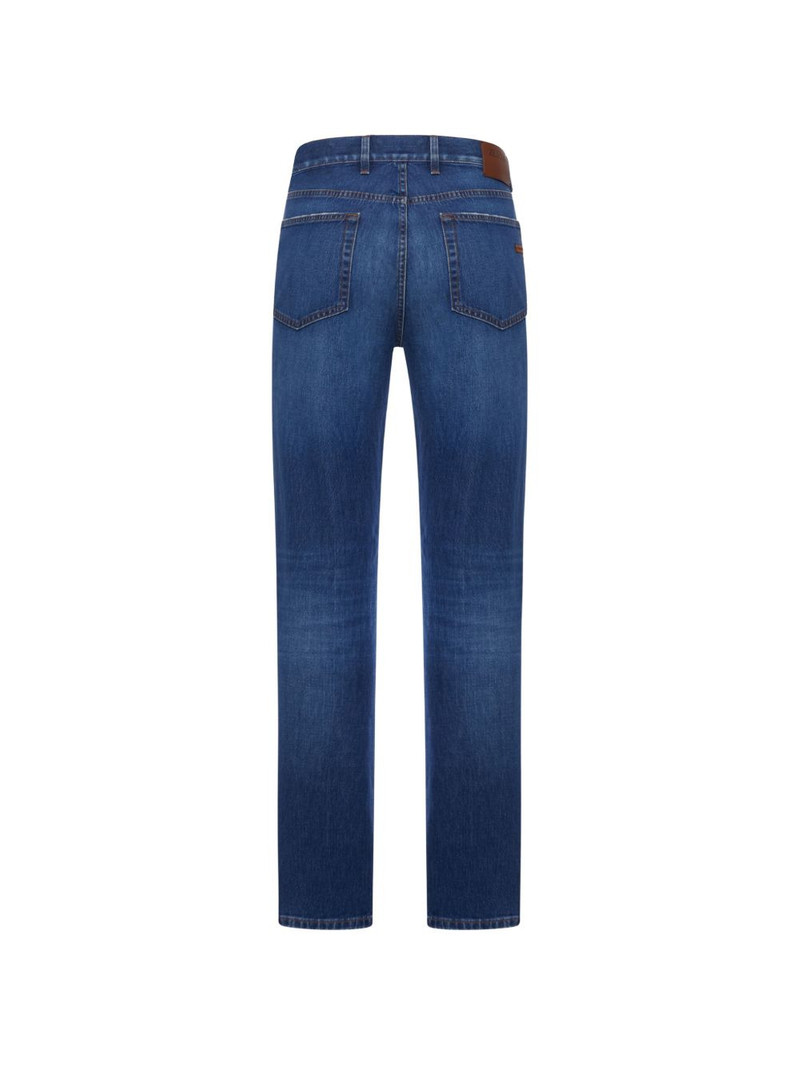 ZEGNA patch straight jeans outlook
