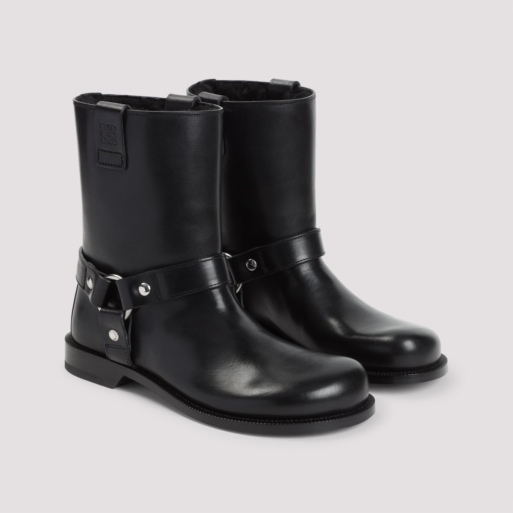 Loewe Campo Biker Shearling Boots Women - 3