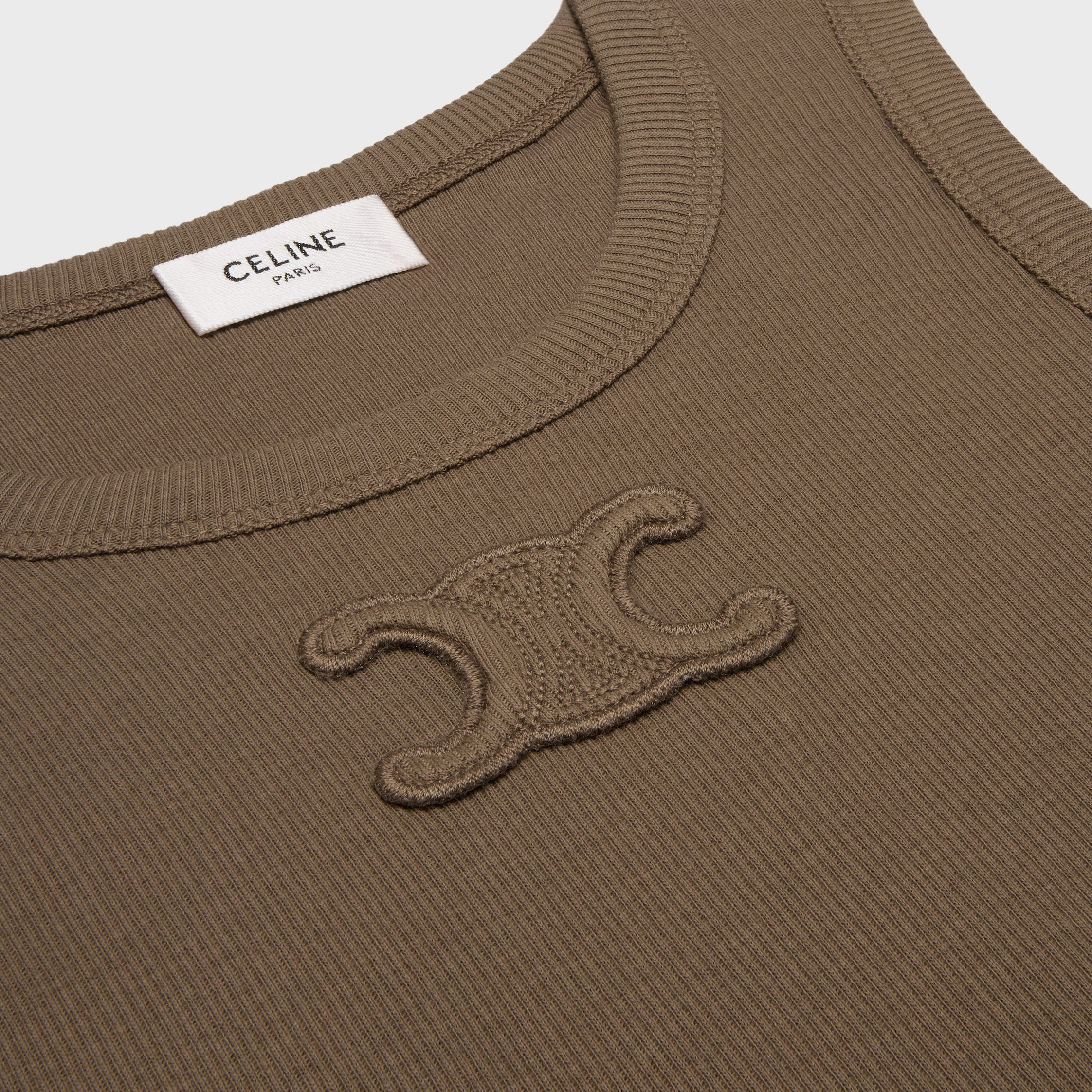 triomphe tank top IN ribbed cotton - 3