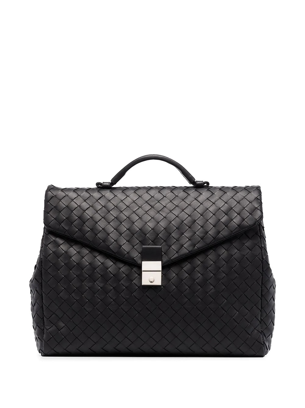 Intrecciato woven briefcase - 1