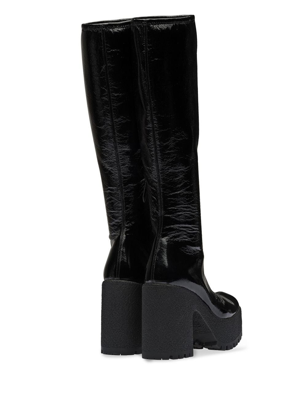 technical patent fabric platform boots - 3